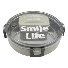 Miracle Stainless Steel Round Lunch Box (450 ML + 250 ML Approx)