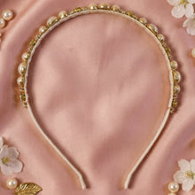 Crystal and pearl headband lifestyle photo
