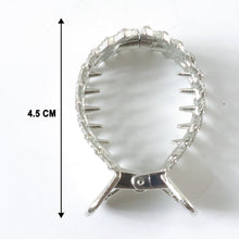 Elegant Crystal Studded Metal Hair Claw Clip (1 Pc)