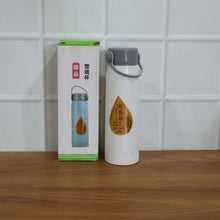 Premium Glass Water Bottle with Mobile Phone Holder (1 Pc, 380 ML)