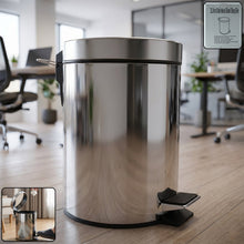 Premium Stainless Steel Pedal Dustbin with Close Lid (1 Pc,3 Ltr)