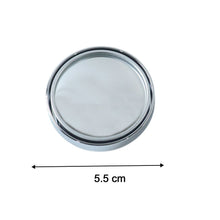 Car Silver Round Blind Spot adjustable Mirror 2 Pc